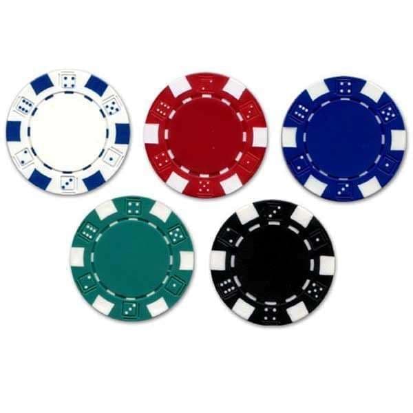 Dice poker chips