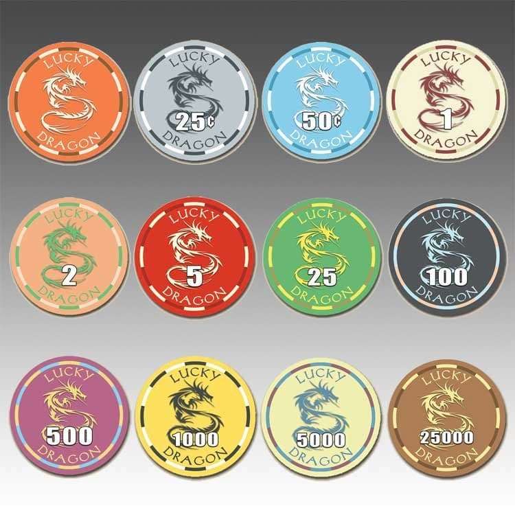 lucky dragon poker chips