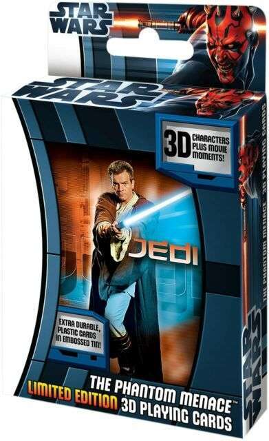 Star Wars The Phantom Menace 3D Playing Cards